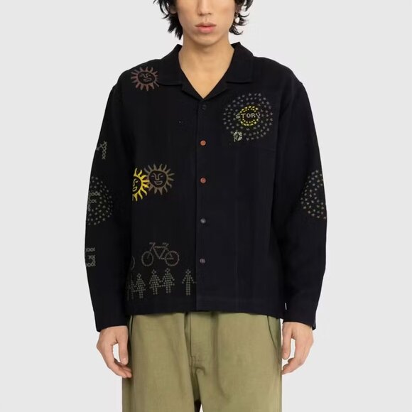 Story mfg. Short On Time Jacket Black Solar Trip L - Picture 1 of 7